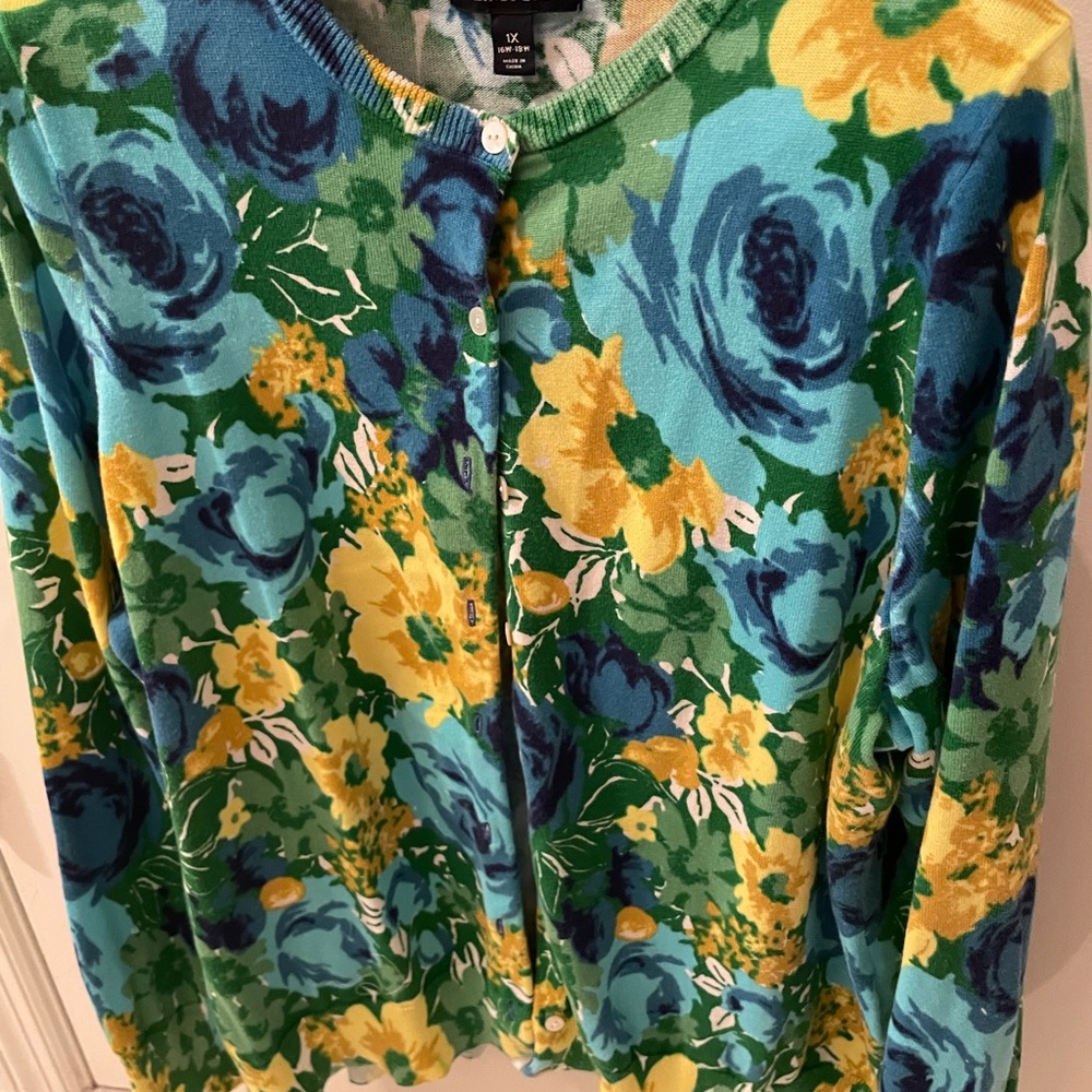 Bright floral cardigan
